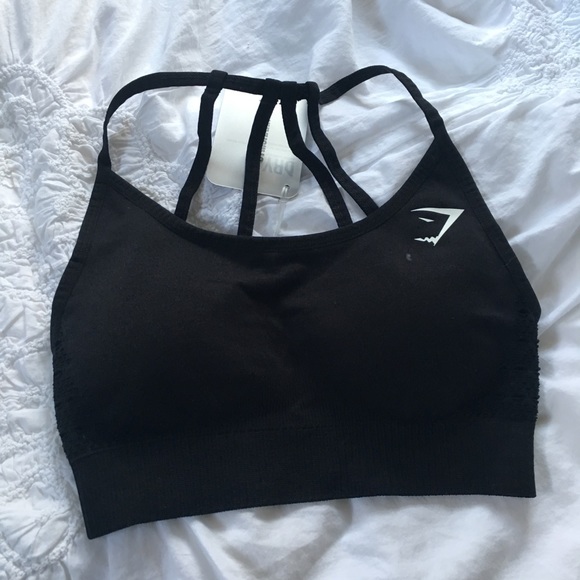 Gymshark Other - Gymshark black strappy seamless sports bra